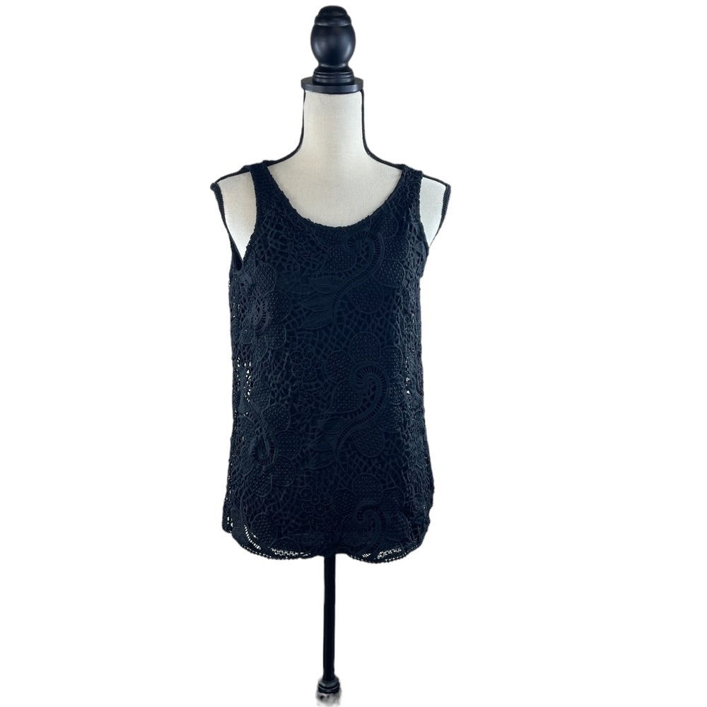 Ann Taylor Crochet/Lace Open Back Top NWT XS